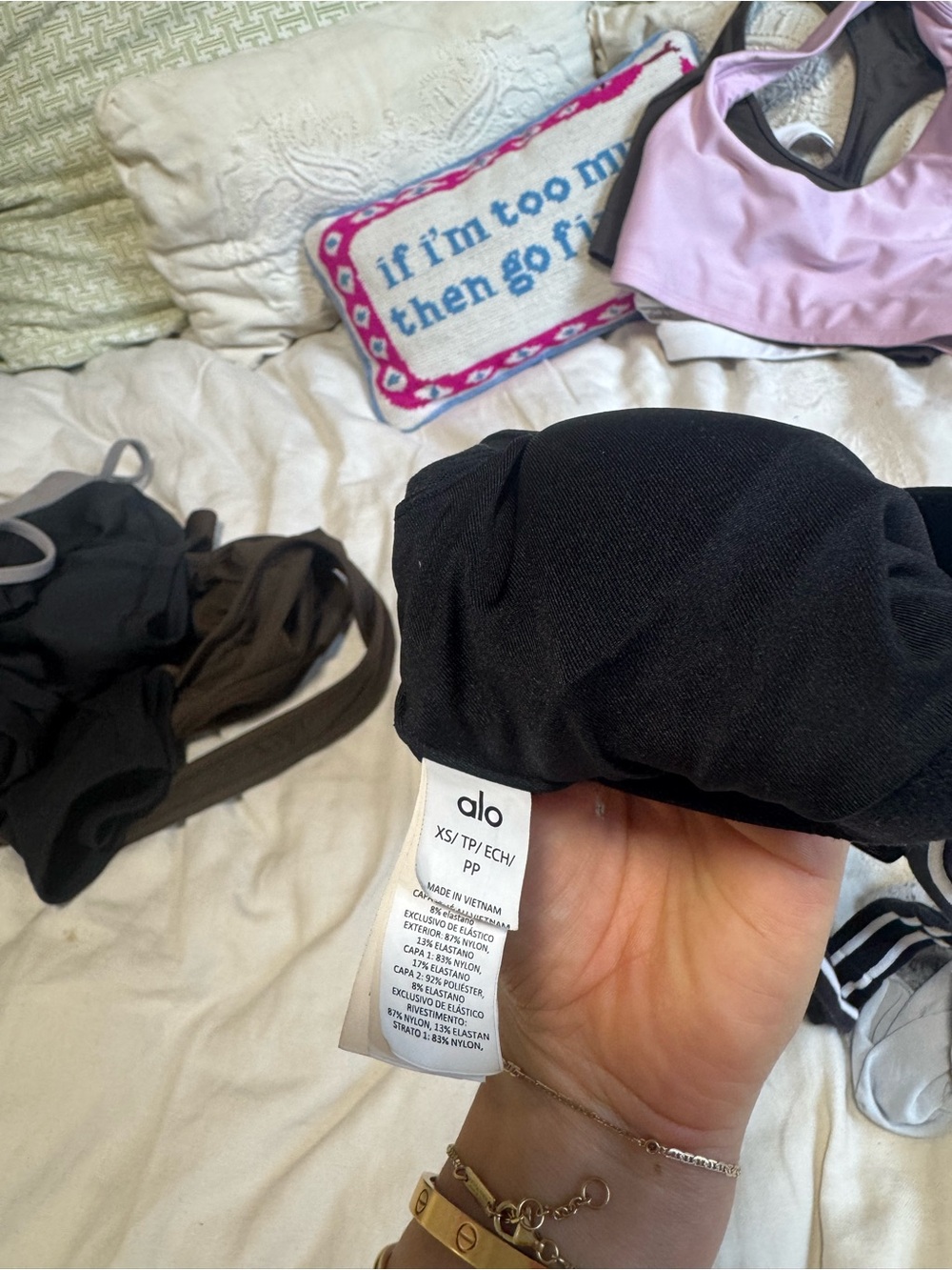 ALO Yoga Black Sports Bra - Picture 3 of 3